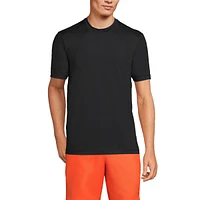 Lands' End Men's Short Sleeve Upf 50 Swim Tee Rash Guard