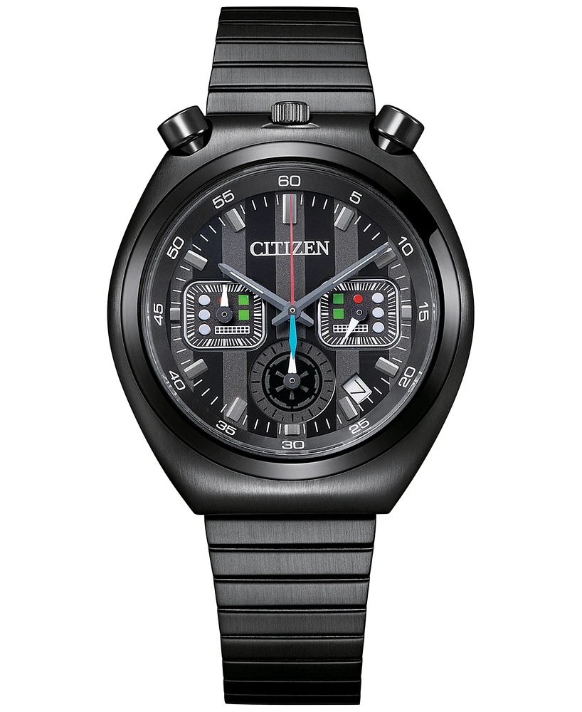 Citizen Men's Chronograph Star Wars Darth Vader Black-Tone Stainless Steel Bracelet Watch 38mm