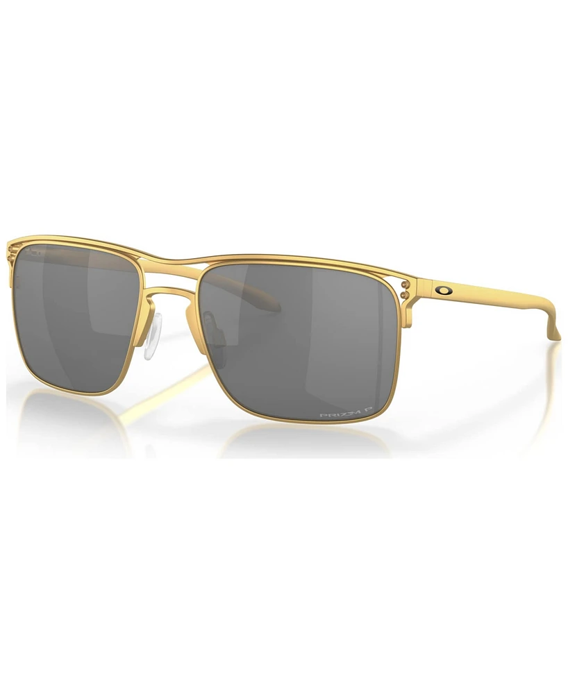 Oakley Men's Polarized Sunglasses, OO6048 Holbrook Ti 57