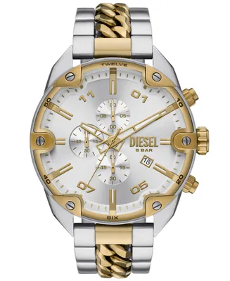 Diesel Men's Spiked Chronograph Stainless Steel Watch 49mm - Two