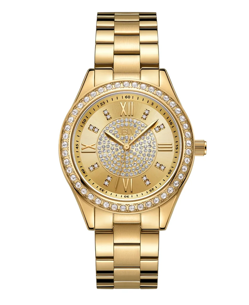 Jbw Women's Mondrian 18k Gold-plated stainless-steel Watch, 34mm