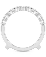 Diamond Double Row Enhancer Ring (1 ct. t.w.) in 14k White Gold