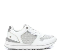 Xti Women's Casual Sneakers By White With Silver Accent