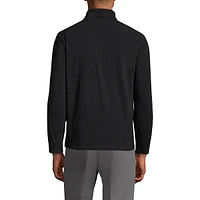 Lands' End Men's Full-Zip Mid-Weight Fleece Jacket