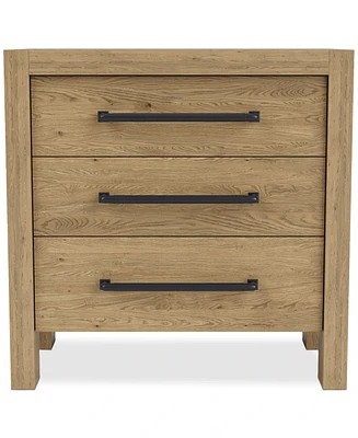 Davie Three Drawer Nightstand