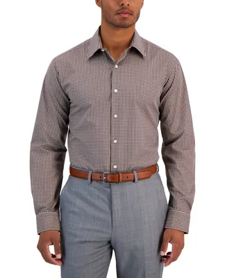 Club Room Men's Regular Fit Check Dress Shirt, Created for Macy's