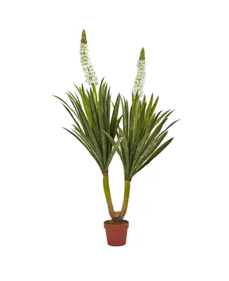 Nearly Natural 57" Flowering Yucca Plant
