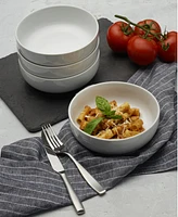 Fitz and Floyd Everyday Whiteware Small Pasta Bowls 4 Piece Set