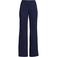 Lands' End Women's Starfish Mid Rise Wide Leg Pull On Pants
