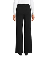 Lands' End Women's Starfish Mid Rise Wide Leg Pull On Pants