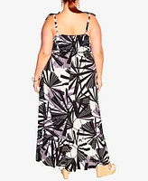 City Chic Women's Tilly Print Maxi Dress