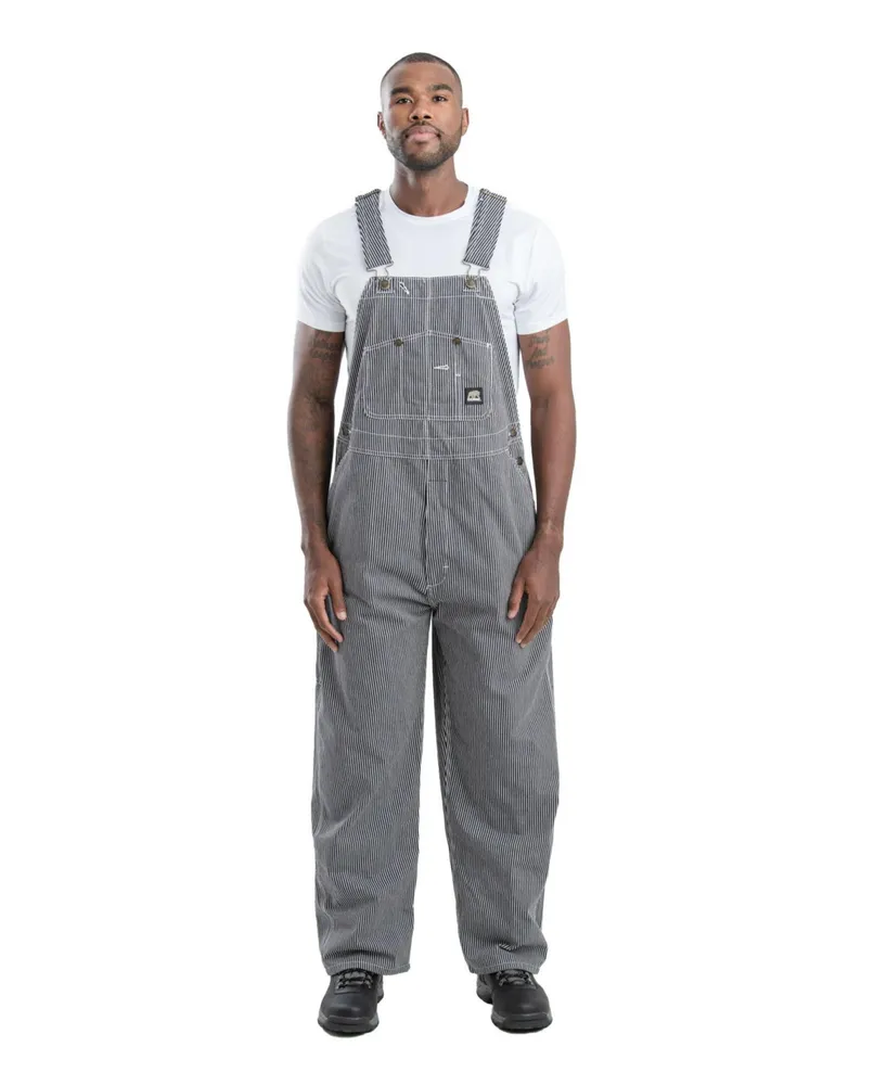 Berne Vintage Washed Denim Bib Mens Workwear Overalls