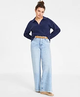 On 34th Women's High Rise Wide-Leg Jeans, Regular and Short, Created for Macy's