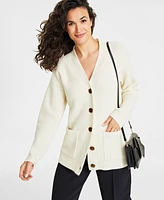 On 34th Women's Long Patch Pocket Cardigan, Created for Macy's