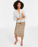 On 34th Women's Three-Button Shaker Cardigan, Created for Macy's