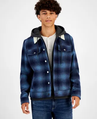 Sun + Stone Men's Bib Trucker Jacket, Created for Macy's