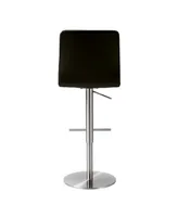 Tov Furniture Paddy Leather on Adjustable Stool