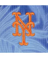 Men's Tommy Bahama Royal New York Mets Coast Luminescent Fronds IslandZone Button-Up Camp Shirt