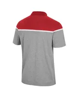 Men's Colosseum Heather Gray Arkansas Razorbacks Chamberlain Polo Shirt