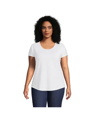 Lands' End Plus Lightweight Jersey T-shirt