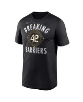 Men's Nike Jackie Robinson Black Brooklyn Dodgers Cooperstown Collection Breaking Barriers Performance T-shirt