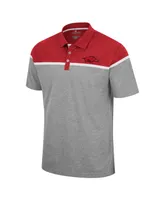 Men's Colosseum Heather Gray Arkansas Razorbacks Chamberlain Polo Shirt