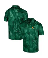 Men's Colosseum Green Miami Hurricanes Big and Tall Palms Polo Shirt