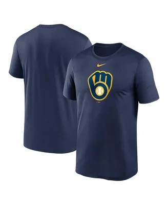 Men's Nike Navy Milwaukee Brewers New Legend Logo T-shirt