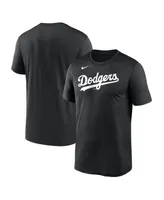 Men's Nike Black Los Angeles Dodgers New Legend Wordmark T-shirt