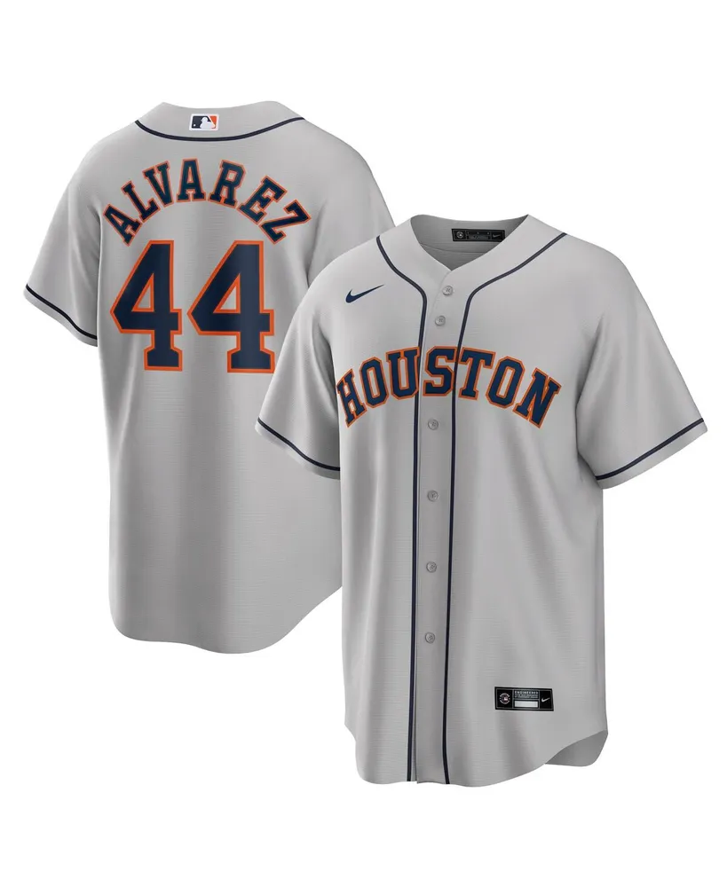 Men's Nike Yordan Alvarez Gray Houston Astros Road Replica Player Jersey