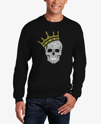 La Pop Art Men's Word Crewneck Brooklyn Crown Sweatshirt