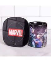 Uncanny Brands Marvel Black Panther "Wakanda Forever" Mug Warmer with Mug – Keeps Your Favorite Beverage Warm - Auto Shut On/Off