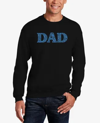 La Pop Art Men's Dad Word Crewneck Sweatshirt