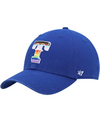 Men's '47 Brand Royal Texas Rangers Team Pride Clean Up Adjustable Hat
