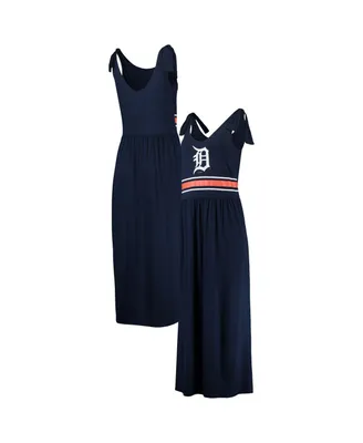 Women's G-iii 4Her by Carl Banks Navy Detroit Tigers Game Over Maxi Dress