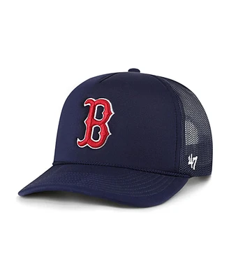 Men's '47 Brand Navy Boston Red Sox Foamo Trucker Snapback Hat