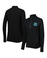 Women's LevelWear Black Chicago Cubs Energy Quarter-Zip Jacket