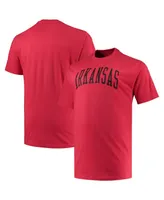 Men's Champion Cardinal Arkansas Razorbacks Big and Tall Arch Team Logo T-shirt