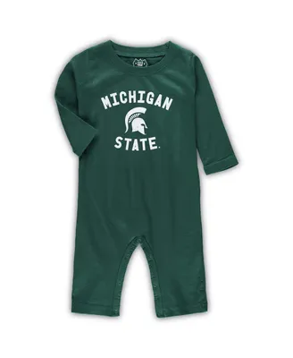 Infant Boys and Girls Wes & Willy Green Michigan State Spartans Core Long Sleeve Jumper