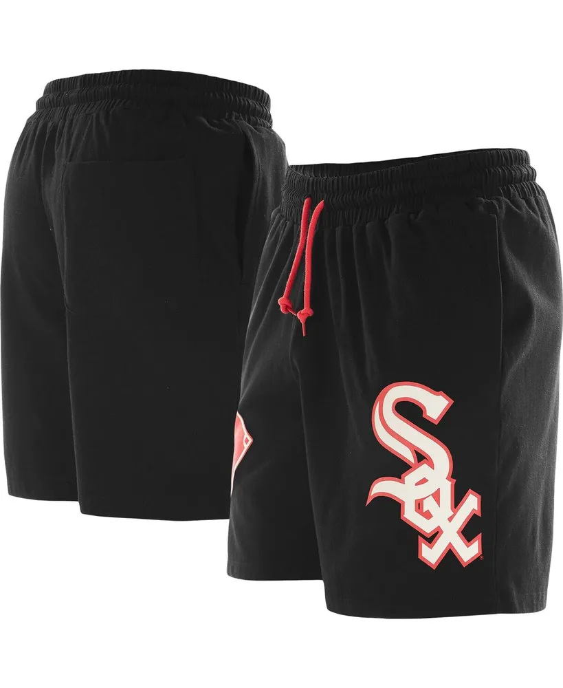 Men's New Era Black Chicago White Sox Color Pack Knit Shorts
