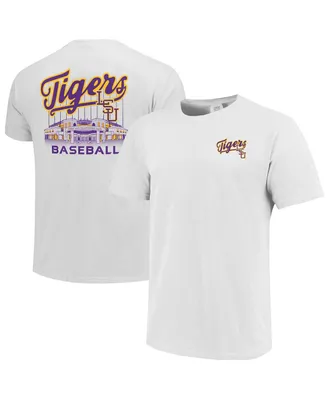Men's White Lsu Tigers Alex Box Stadium Baseball T-shirt
