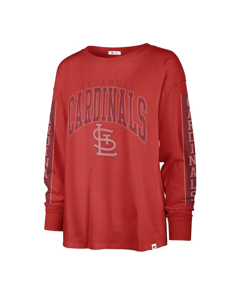 Women's '47 Brand Red St. Louis Cardinals Statement Long Sleeve T-shirt