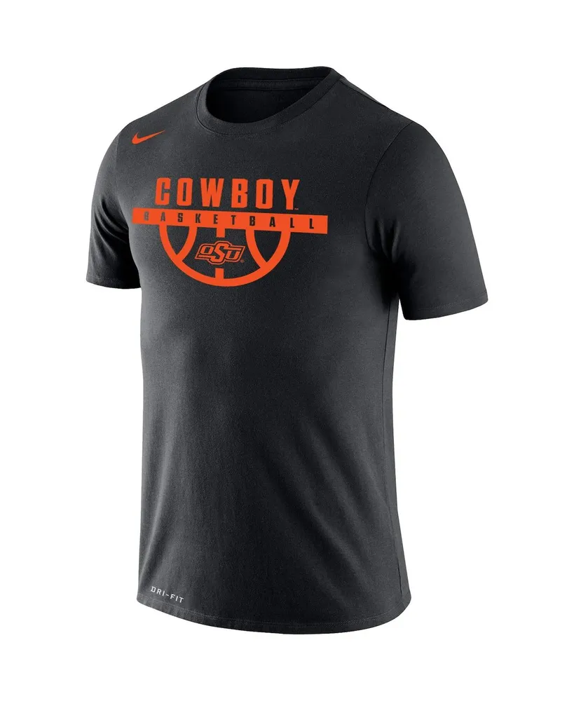 Men's Nike Black Oklahoma State Cowboys Basketball Drop Legend Performance T-shirt
