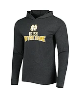 Men's Concepts Sport Heathered Green, Charcoal Notre Dame Fighting Irish Meter Long Sleeve Hoodie T-shirt and Jogger Pants Set