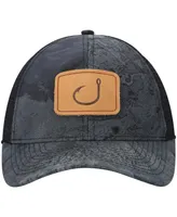 Men's Avid Black Fish Camp Trucker AVIDry Snapback Hat