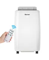 Costway Ashrae 1,0000 Btu Portable Air Conditioner Air Cooler w/Remote Control