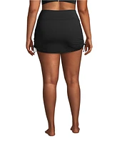 Lands' End Plus Tummy Control Adjustable Swim Skirt Bottoms