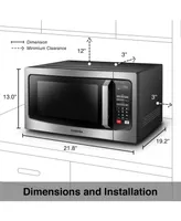 Toshiba 1.6 Cubic Feet Microwave with Inverter Technology
