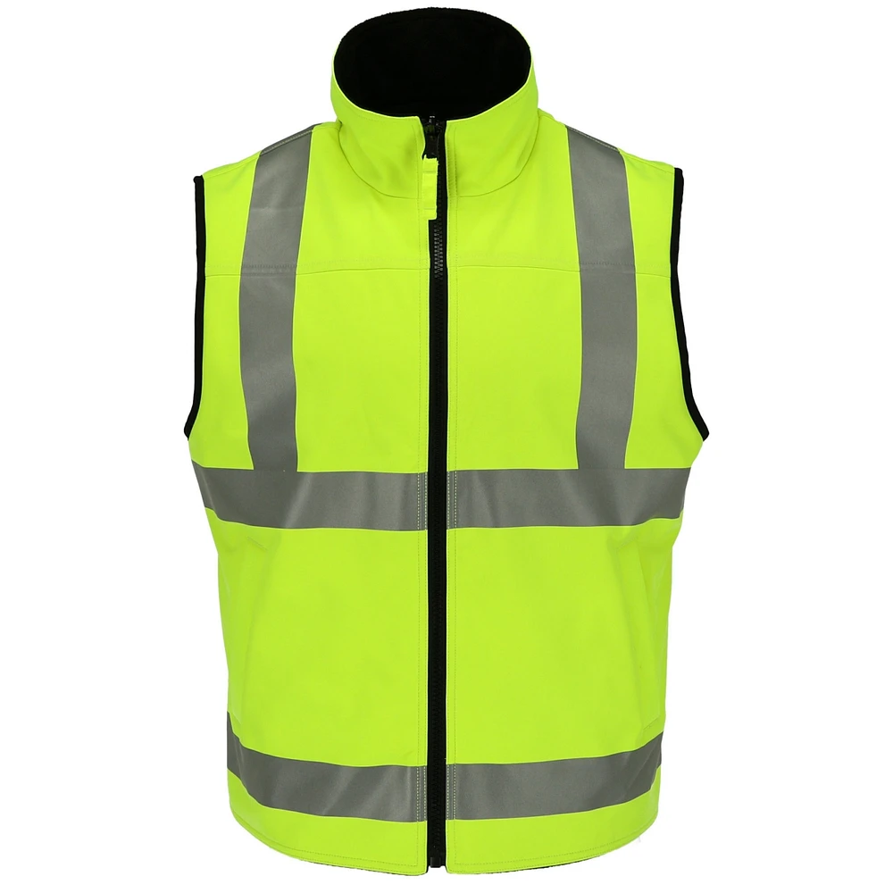 RefrigiWear Men's High Visibility Softshell Safety Vest