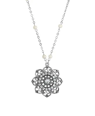 2028 Crystal Flower Necklace